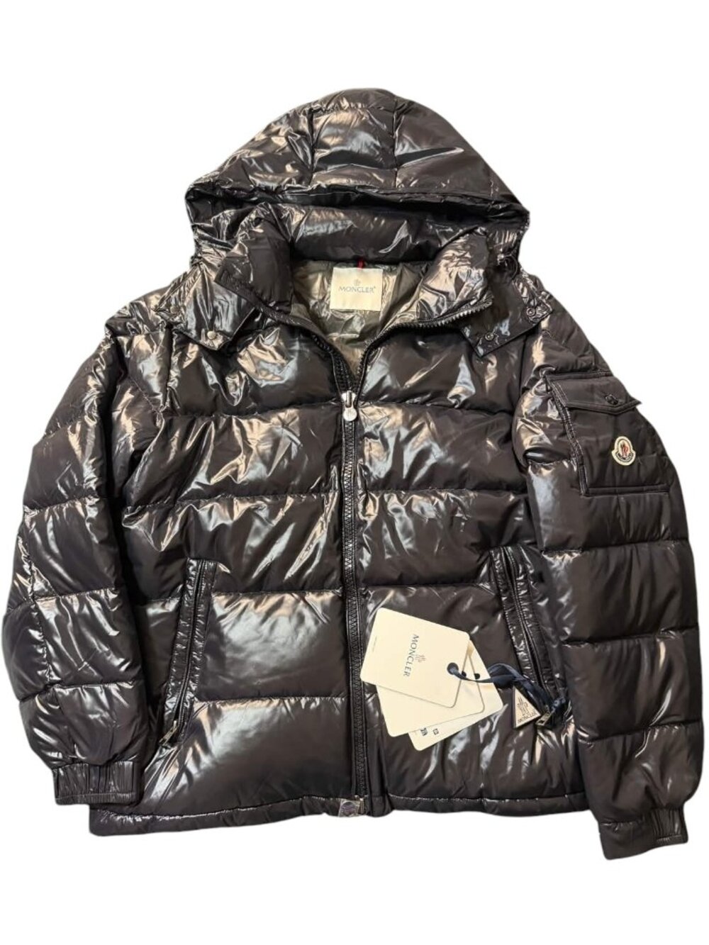 MONCLER MAYA JACKET DETACHABLE HOODIE - SIZE 3
